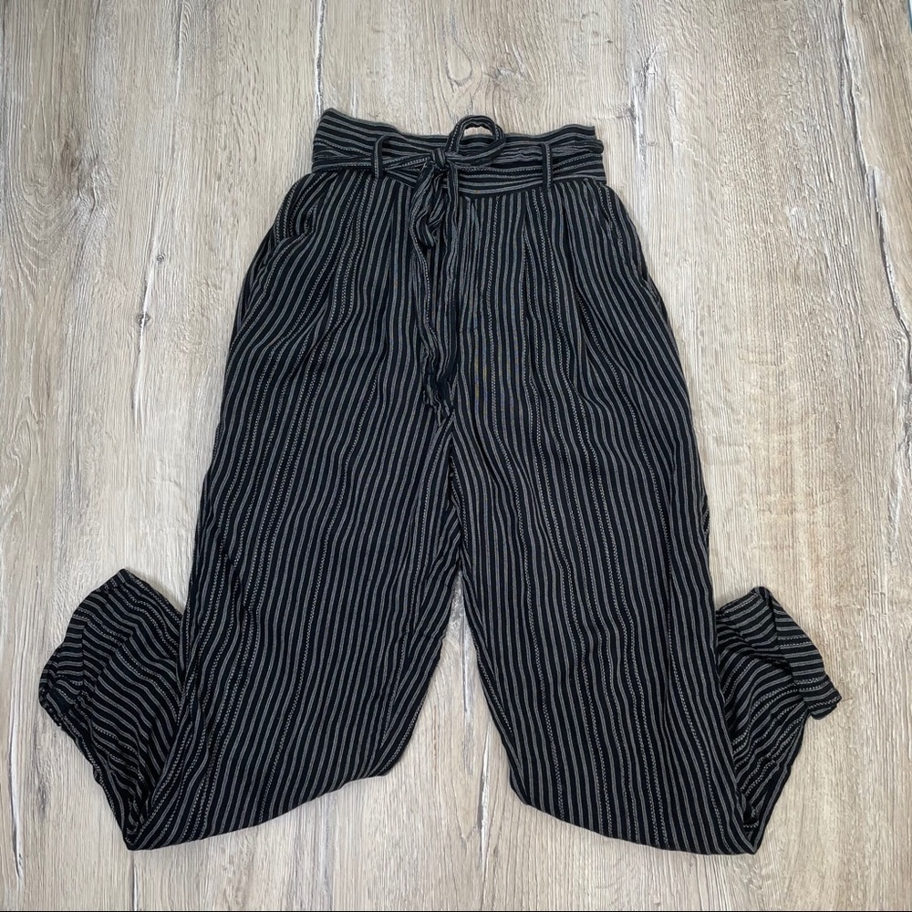 American Eagle High Waisted Pinned Strip Pants Sz XS